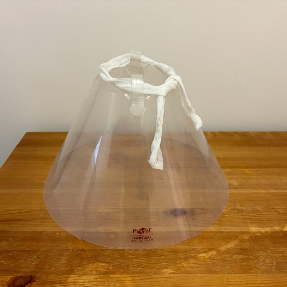 Pivetal Baxter Clear Size 25 Elizabethan collar ecollar dog recovery collar cone - Picture 3 of 7